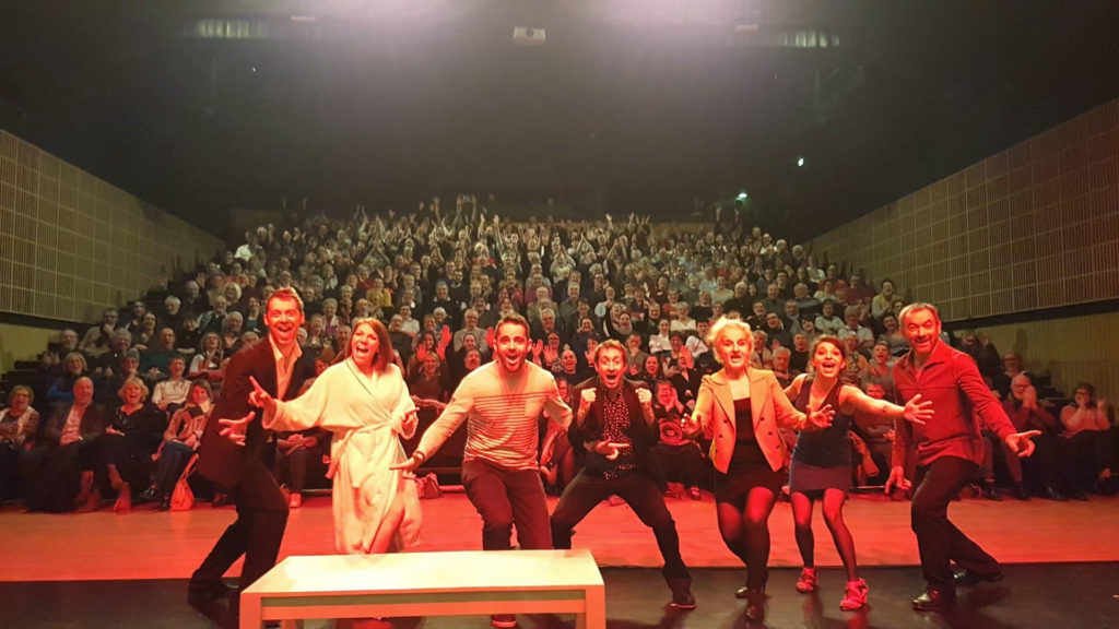 La troupe de La soeur du Grec-Compagnie théâtre Les Noeils